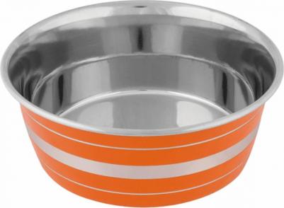 Миска для животных Попшоу оранжевая средняя, 1,2л