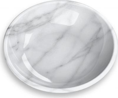 Миска Carrara Marble для животных белый мрамор 13.3х2.8 см 180 мл