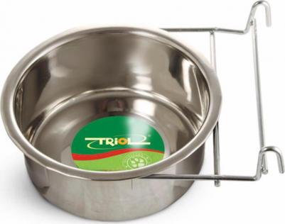 Миска металлическая на держателе с крючками 0,84 л