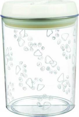 Контейнер для еды и лакомств для собак пластиковый 1,5 л/ф12x17,5 см белый