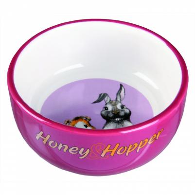 Миска для грызунов керамическая с рисунком Honey & Hopper d11см 250мл – фото 2