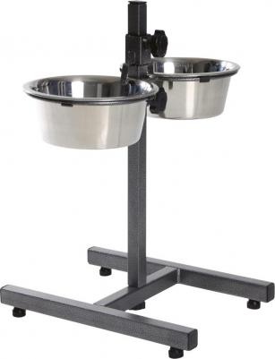 Миски из нержавеющей стали на подставке 1,8л*20см 2шт для собак – фото 2