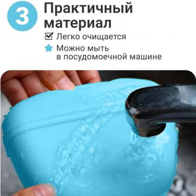 Сумочка для лакомств силиконовая Petsy с магнитным замком Light Blue pet0017 – фото 4