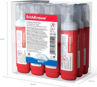 Ручка-корректор 12 мл, Arctic White, с металлическим наконечником – фото 3