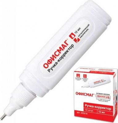 Ручка-корректор, 12 мл, металлический наконечник, 225216 – фото 6