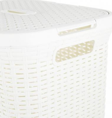 Корзина бельевая natural style 60 л кремовый – фото 6
