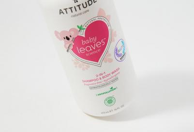 Детский шампунь-гель 2 в 1 baby leaves для волос и тела, без запаха, 473 мл – фото 4