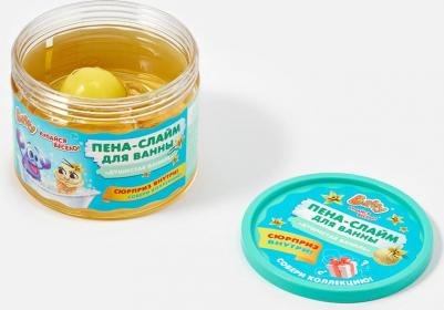 Пена-слайм для ванны детская с сюрпризом Душистая ваниль, 300 мл. D0153-V – фото 5