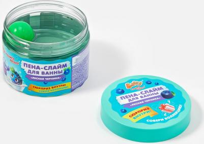 Пена-слайм для ванны детская с сюрпризом Лесная черника, 300 мл. D0153-B – фото 1