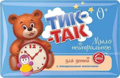 Детский Тик-Так Нейтральное мыло с миндальным молочком 90г – фото 1