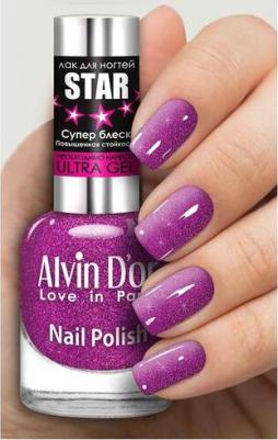 к_alvin d or_лак д/ногт.star 15мл ADN-61_6119 фиолетовый неон 867009119 – фото 2