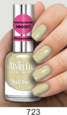 Лак для ногтей Alvin Do'R Holographic 723 золото 12 мл