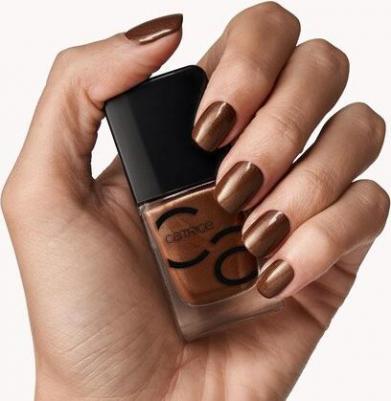 Iconails Gel Lacquer лак для ногтей № 172 Коричневый стойкий глянцевый без ацетона веганский без микропластиковых частиц без консервантов 10,5 мл – фото 2