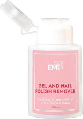 Средства для снятия лака Жидкость для снятия гель-лака и лака Gel and Nail polish remover в помпе 200 – фото 2