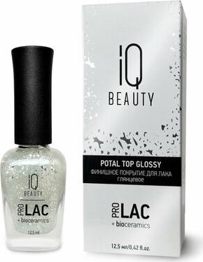 Для ногтей Финишное покрытие для лака с поталью глянцевое PROLAC+bioceramics 12.5 – фото 1