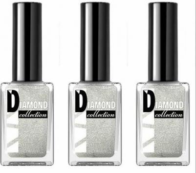 Лак для ногтей Прозрачный с блестками перламутровый DIAMOND 502, 12мл – фото 4