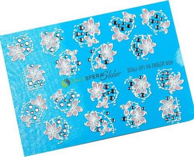 Слайдер-дизайн 3D Crystal Объем и стразы №091