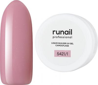 Камуфлирующий жидкий Уф-гель (цвет: Чайная роза), 15 мл №5318 – фото 5