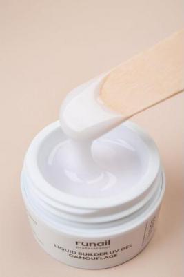 Камуфлирующий жидкий Уф-гель (цвет: Молочный коктейль), 15 мл №5315 – фото 2