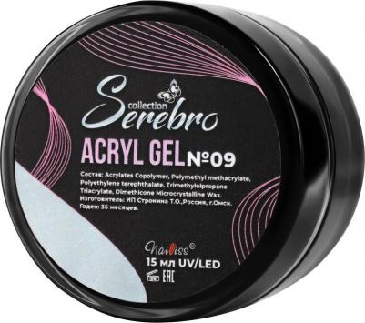 Acryl Gel №9, с шиммером, 15 мл