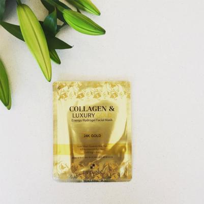 Гидрогелевая маска для лица с золотом Collagen & Luxury Gold Energy Hydrogel Facial Mask, 30 гр – фото 9