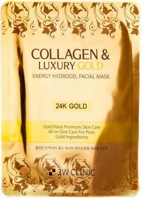 Гидрогелевая маска для лица с золотом Collagen & Luxury Gold Energy Hydrogel Facial Mask, 30 гр – фото 11