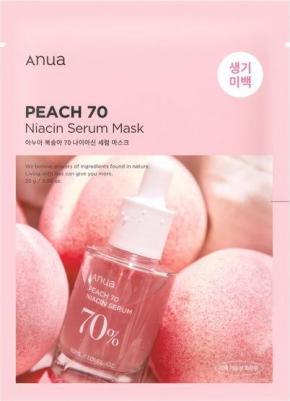 Маска для лица Тканевая маска-сыворотка для сияния кожи с экстрактом персика PEACH NIACIN SERUM MASK – фото 2