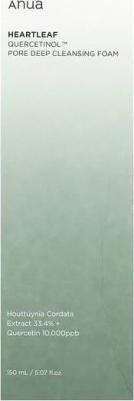 Пенка-скраб с кверцетинолом для очищения пор Heartleaf Quercetinol Pore Deep Cleansing Foam 150 мл – фото 5