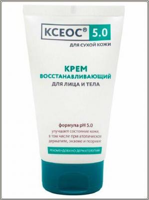 Крем для сухой кожи для лица и тела восстанавливающий 5.0 ксеос туба 150мл – фото 3