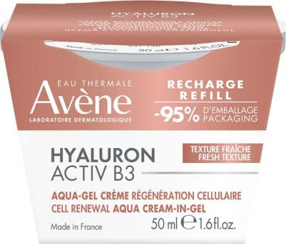 Hyaluron Activ B3 Дневной аква-гель для лица 2 в 1 регенерирующий, 50 мл Сменный блок – фото 1