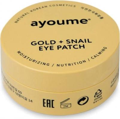 Gold + Snail Eye Patch Гидрогелевые патчи для глаз с золотом и муцином улитки, 60 шт – фото 1