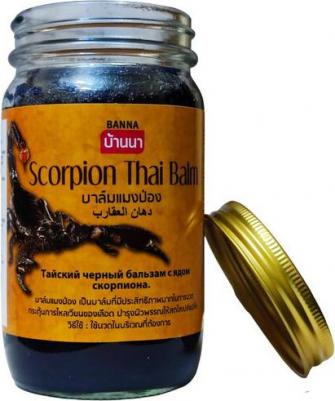 Тайский разогревающий бальзам для тела Скорпион Scorpion Balm, 200гр