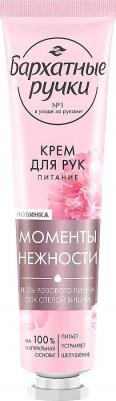 Крем для рук Питание парфюмированный крем с соком вишни и нотами пиона на 100% натуральной основе, 30 мл