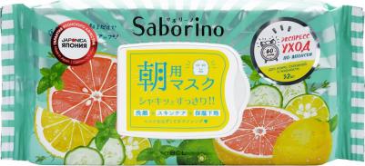 Saborino Morning Facial Sheet Mask Освежающая маска-салфетка для утреннего ухода за лицом 32шт – фото 11