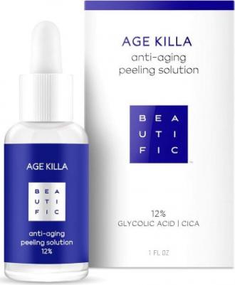 Пилинг для лица кислотный "AGE KILLA" антивозрастной, омолаживающий, гликолевый пилинг для лица, всесезонный пилинг для лица, пилинг для лица – фото 12