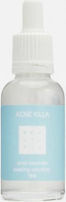 Пилинг для лица от акне и постакне кислотный гликолевый ACNE KILLA, пилинг от пигментации салициловый, 18% AHA- и BHA- кислот, 30 мл