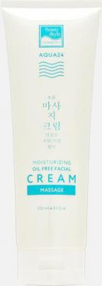 Крем для лица Увлажняющий массажный крем для лица, без масла «Аква 24»