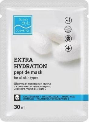 Шелковая пептидная маска с комплексом Гиаломатрикс "Экстра увлажнение", 1 шт – фото 1