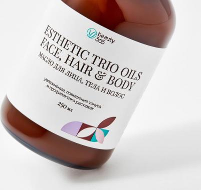 Натуральное масло для лица, тела и волос Esthetic trio oils 250 мл – фото 2