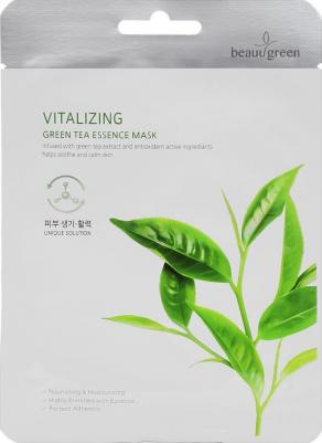 Маска на тканевой основе Premium Green tea Essence mask, 23гр, 8809389030675 – фото 3