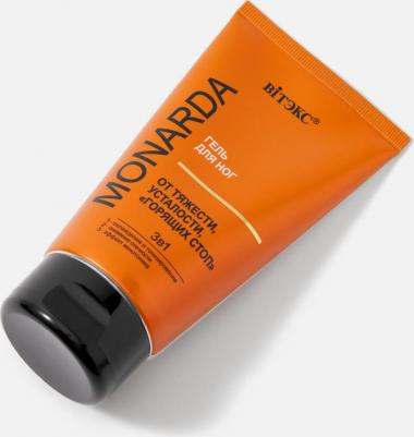 ГЕЛЬ для ног ОТ ТЯЖЕСТИ, УСТАЛОСТИ, "ГОРЯЩИХ СТОП" 3в1 MONARDA – фото 4