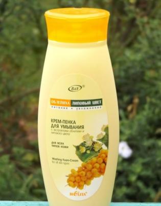 Крем-Пенка дл умывания с экстрактом облепихи для всех типов кожи Облепиха, 250 мл – фото 6