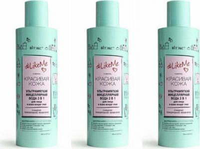 likeme мицеллярная вода для лица и кожи вокруг глаз 3в1 ультрамягкая 200мл – фото 5