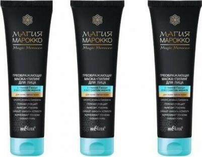 Магия Марокко Маска-пилинг для лица с глиной Гассул и экстр.моринги, 100мл – фото 4