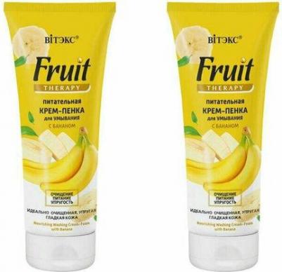 Пенка для лица Крем-пенка питательная для умывания с бананом – фото 4