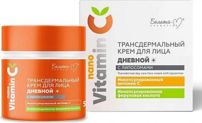 Уход за лицом Трансдермальный крем для лица дневной с липосомами серии nanoVitamin C 50 – фото 2