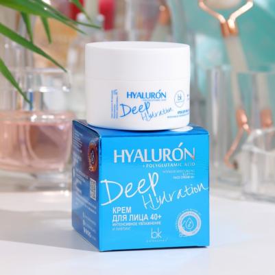 HYALURON Deep Hydration Крем для лица 40+интенсивное увлажнение И лифтинг 48 мл – фото 3
