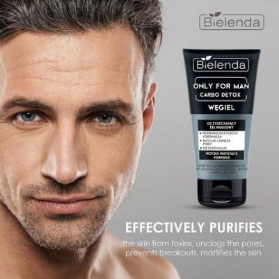 Гель для умывания лица ONLY FOR MEN CARBO DETOX очищающий, 150мл – фото 1