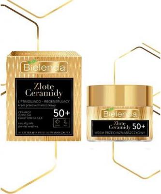 Крем для лица Golden ceramides подтягивающий и регенерирующий 50+ 50мл