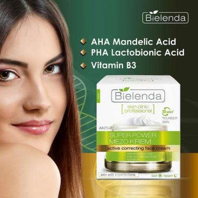 Крем для лица Миндальная и Лактобионовая кислота день/ночь, "SKIN CLINIC PROFESSIONAL", 50мл – фото 3